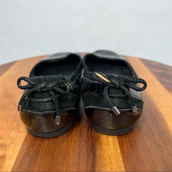 Ecco Black Patent Size 37 Women’s Round Toe Slip On Flats - Picture 5 of 10